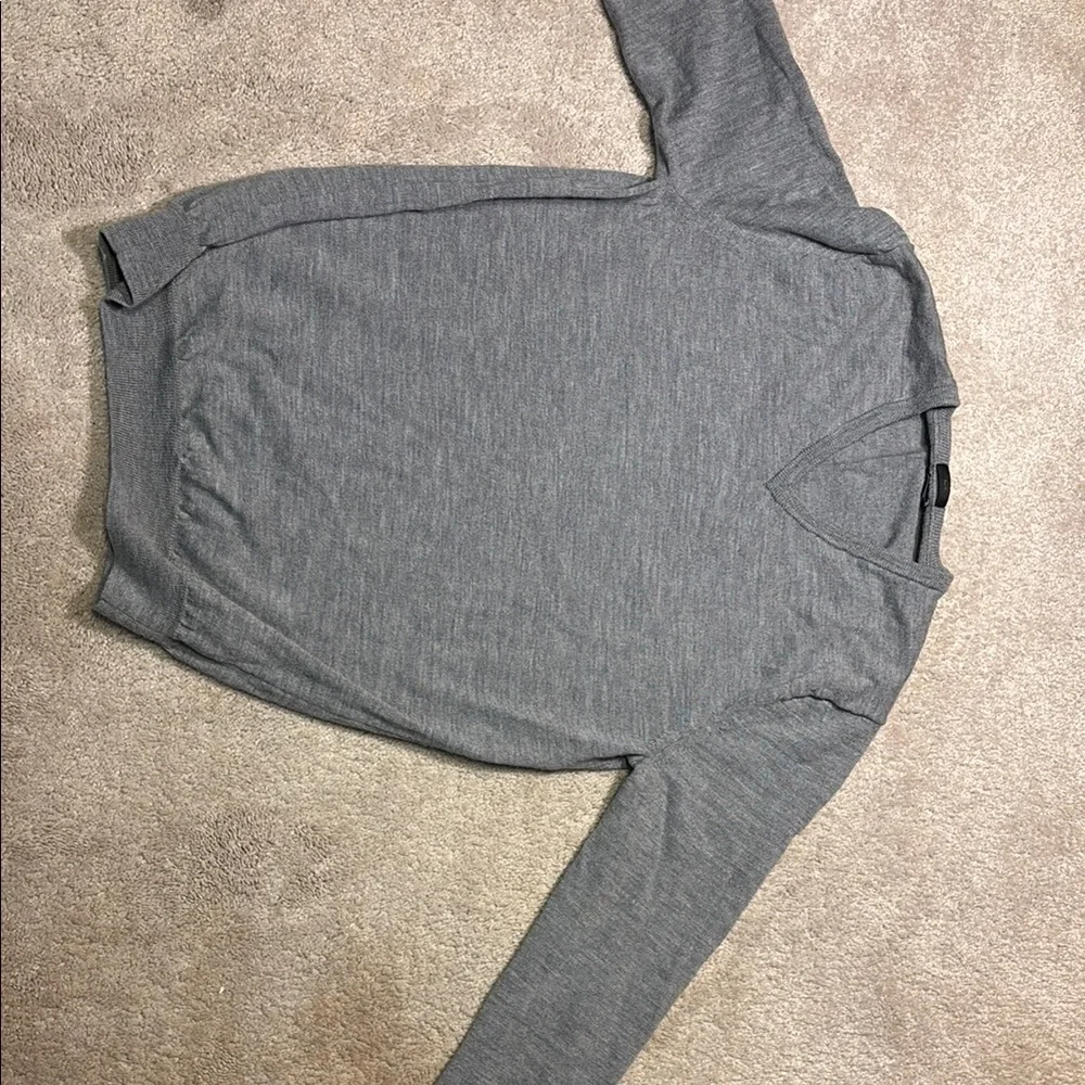J. Crew Gray V-Neck Sweater for Men - Picture 1 of 4